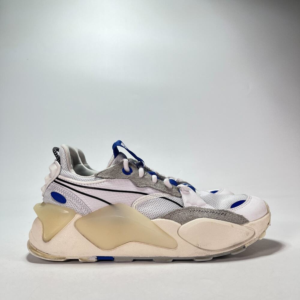Puma RSX Yetiman White Grey Special Edition Sneakers 390935-01 Men's Size 7.5
